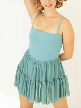 XL • Blogilates • Ballerina Pilates Active Dress With Romper & Pockets